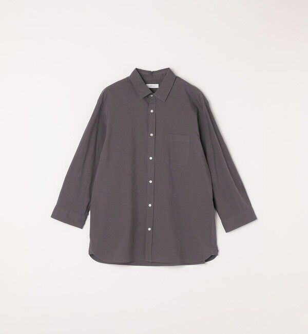 SHIPS any「SHIPS any:〈洗濯機可能〉コットン/リネン ７分袖 レギュラー シャツ 25SS◇」|シャツ・ブラウス|
