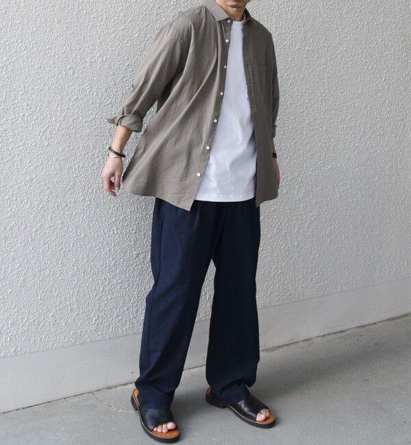 SHIPS any「SHIPS any:〈洗濯機可能〉コットン/リネン ７分袖 レギュラー シャツ 25SS◇」|シャツ・ブラウス|