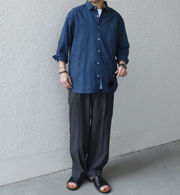 SHIPS any「SHIPS any:〈洗濯機可能〉コットン/リネン ７分袖 レギュラー シャツ 25SS◇」|シャツ・ブラウス|