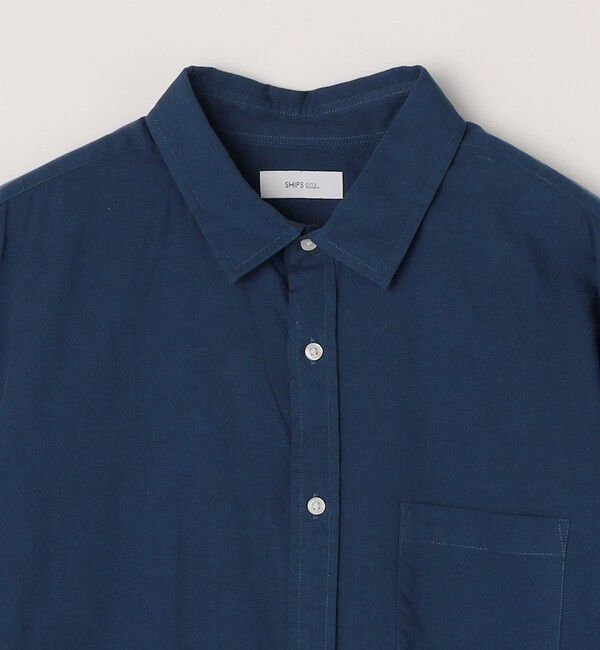 SHIPS any「SHIPS any:〈洗濯機可能〉コットン/リネン ７分袖 レギュラー シャツ 25SS◇」|シャツ・ブラウス|