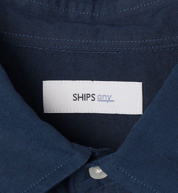 SHIPS any「SHIPS any:〈洗濯機可能〉コットン/リネン ７分袖 レギュラー シャツ 25SS◇」|シャツ・ブラウス|