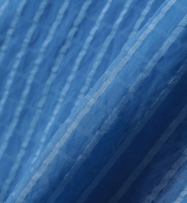 quaranciel「quaranciel:〈手洗い可能〉シアー ストライプ ボーダー ビッグ シャツ」|シャツ・ブラウス|