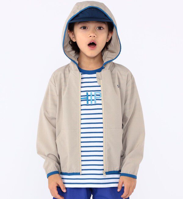 SHIPS KIDS「SHIPS KIDS:100～130cm /〈UVカット〉ジップ パーカ」|パーカー|