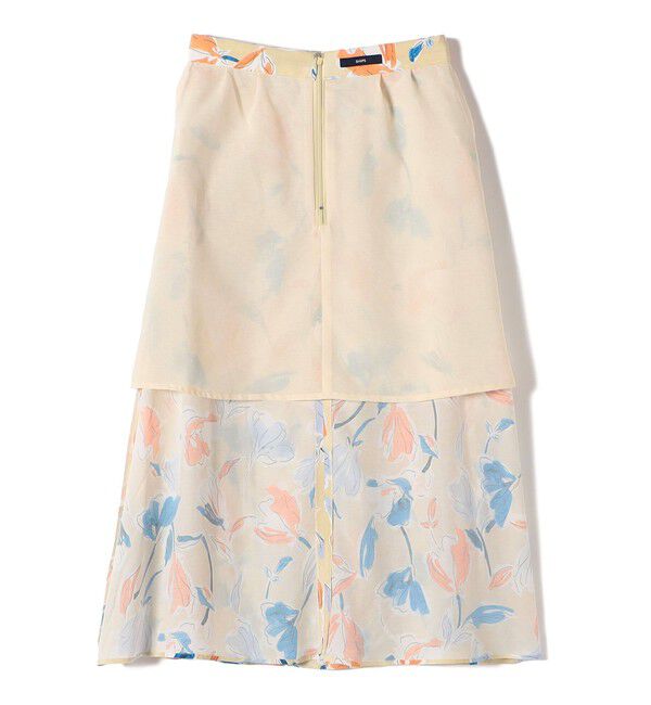 SHIPS for women「IPEKER 花柄 フロント ポケット フレア スカート」|スカート|