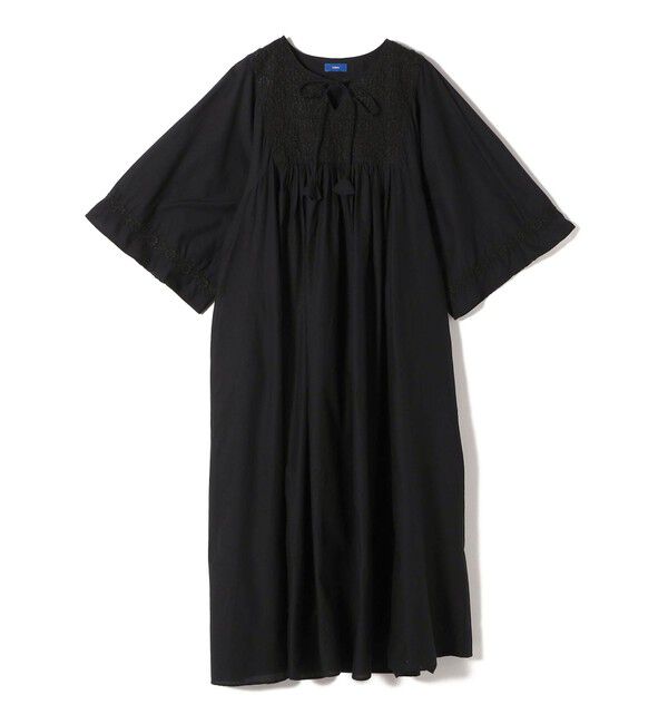 SHIPS for women「Fanaka:〈手洗い可能〉ベル スリーブ ワンピース」|ワンピース|ブラック