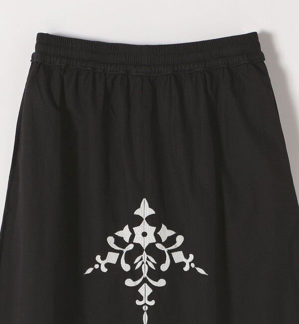 quaranciel「quaranciel:〈洗濯機可能〉エンブロイダリー フレア ロング スカート」|スカート|