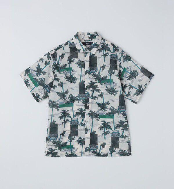 SHIPS Colors 「SHIPS Colors:〈洗濯機可能〉メッシュ 総柄 プリント シャツ」|シャツ・ブラウス|