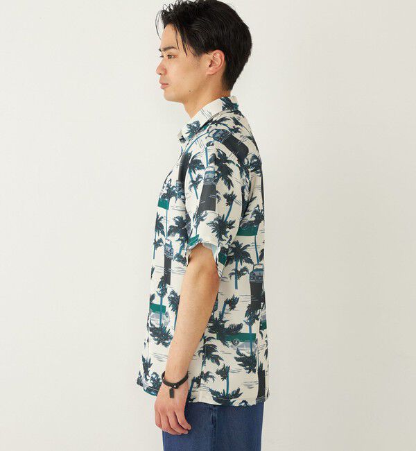 SHIPS Colors 「SHIPS Colors:〈洗濯機可能〉メッシュ 総柄 プリント シャツ」|シャツ・ブラウス|