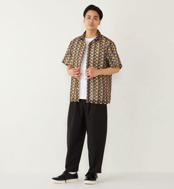 SHIPS Colors 「SHIPS Colors:〈洗濯機可能〉メッシュ 総柄 プリント シャツ」|シャツ・ブラウス|