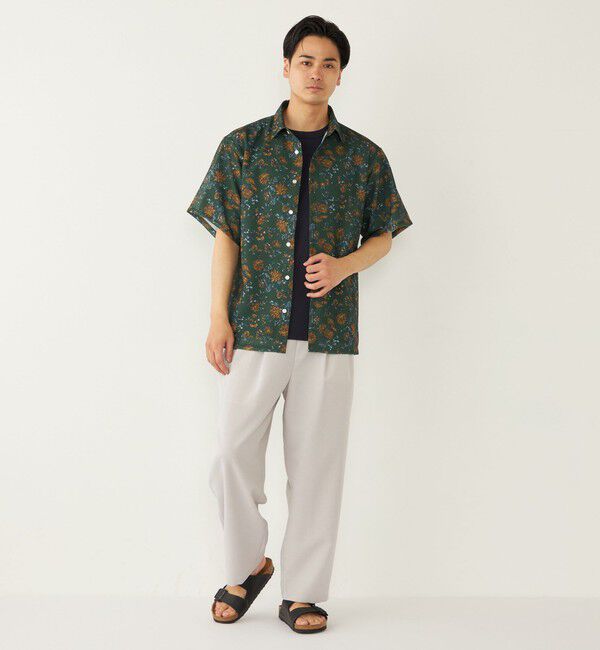 SHIPS Colors 「SHIPS Colors:〈洗濯機可能〉メッシュ 総柄 プリント シャツ」|シャツ・ブラウス|