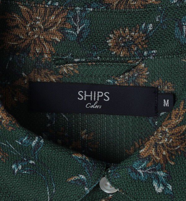 SHIPS Colors 「SHIPS Colors:〈洗濯機可能〉メッシュ 総柄 プリント シャツ」|シャツ・ブラウス|