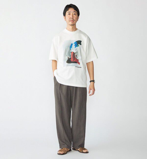 SHIPS「STUDIO BLANCHE: キリマンジャロ ワークス プリント Tシャツ」|Tシャツ・カットソー|