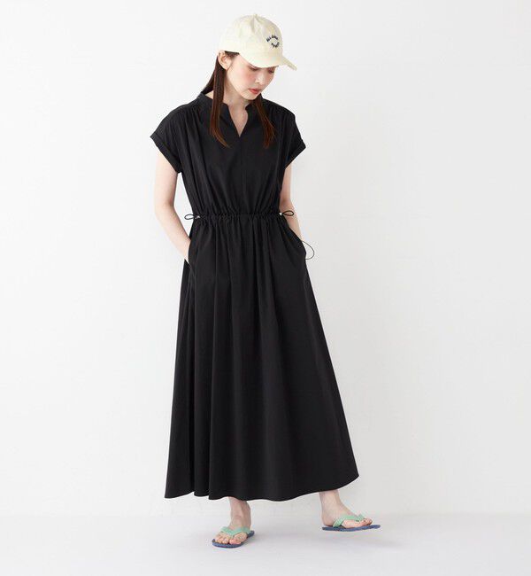 SHIPS Colors 「SHIPS Colors:〈接触冷感・UVカット・撥水〉マルチファンクション ワンピース◇」|ワンピース|ブラック