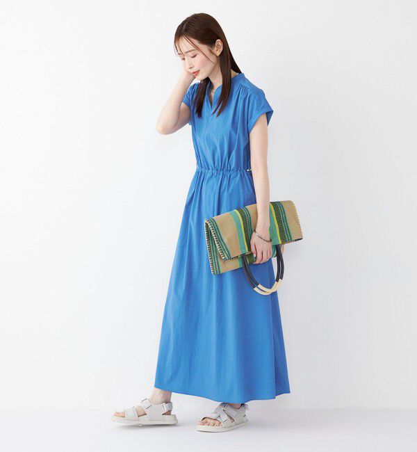SHIPS Colors 「SHIPS Colors:〈接触冷感・UVカット・撥水〉マルチファンクション ワンピース◇」|ワンピース|ブルー