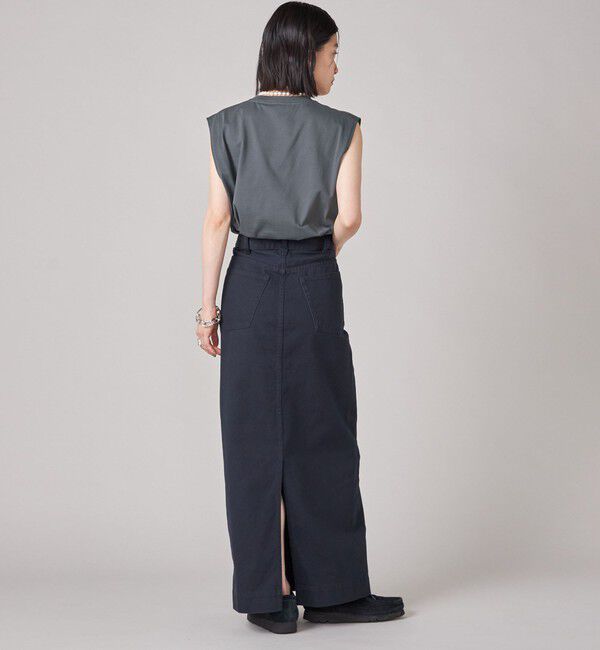 SHIPS for women「SHIPS NINE CASE:ロゴ ノースリーブ TEE」|Tシャツ・カットソー|