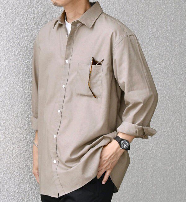 SHIPS any「SHIPS any: コットン/リネン 7分袖 レギュラー シャツ◇◇」|シャツ・ブラウス|