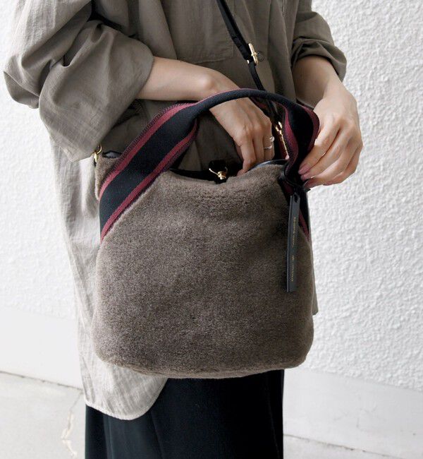 SHIPS any「《追加予約》【SHIPS any別注】Folna: 2WAY ライン リバーシブル ショルダー バッグ」|ショルダー・メッセンジャー|