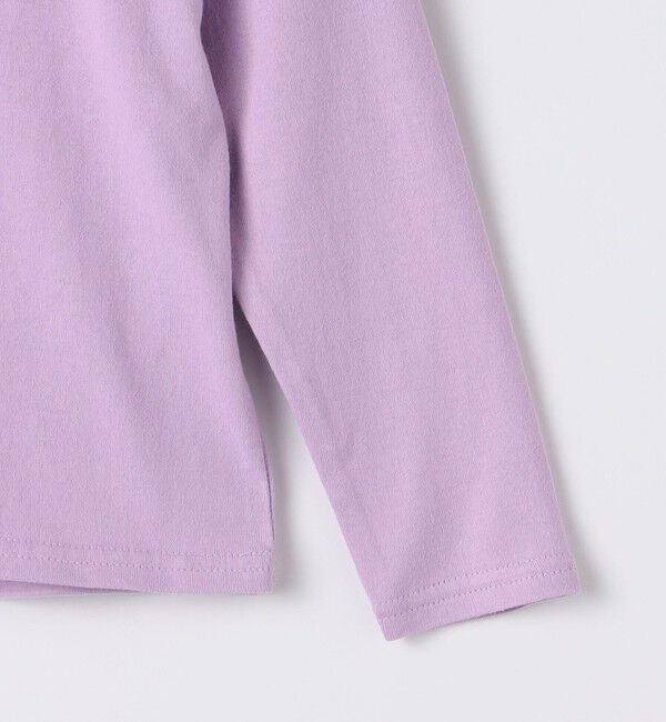 SHIPS KIDS「SHIPS KIDS:100～130cm / フラワー 刺繍 ロゴ 長袖 Tシャツ」|Tシャツ・カットソー|