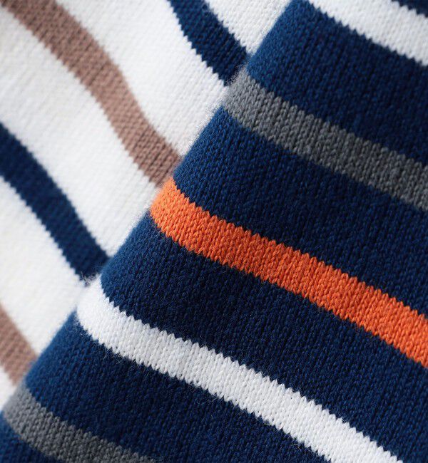 SHIPS KIDS「SHIPS KIDS:100～130cm/クレイジー ボーダー ロングスリーブ Tシャツ」|Tシャツ・カットソー|