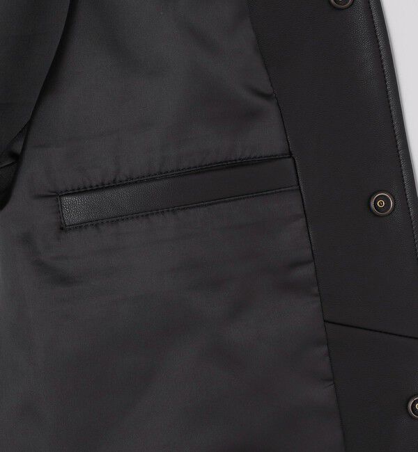 SHIPS「SHIPS: 合成皮革 コーチ ブルゾン」|ブルゾン・スタジャン|