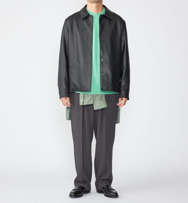 SHIPS「SHIPS: 合成皮革 コーチ ブルゾン」|ブルゾン・スタジャン|