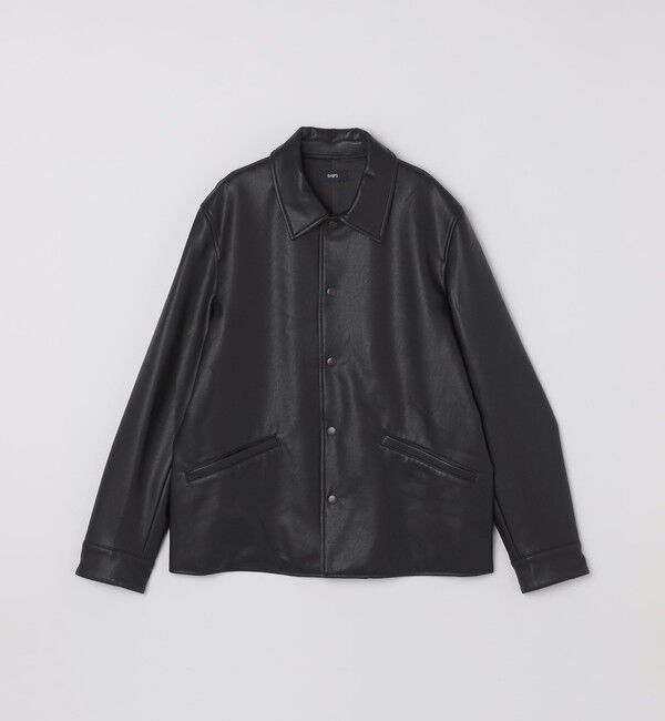 SHIPS「SHIPS: 合成皮革 コーチ ブルゾン」|ブルゾン・スタジャン|