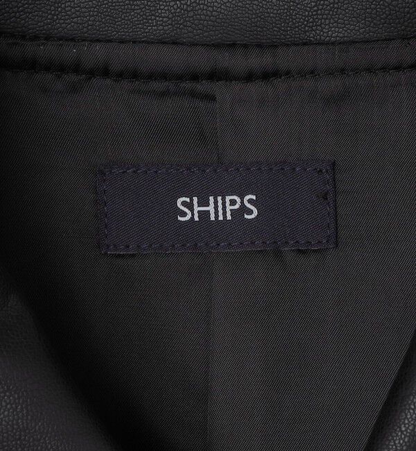 SHIPS「SHIPS: 合成皮革 コーチ ブルゾン」|ブルゾン・スタジャン|