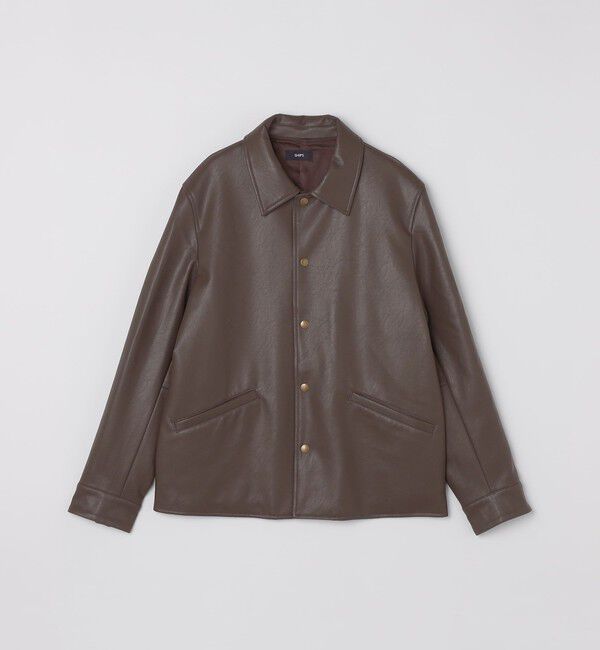 SHIPS「SHIPS: 合成皮革 コーチ ブルゾン」|ブルゾン・スタジャン|