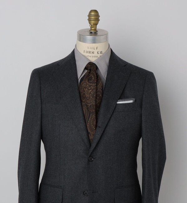 SHIPS「SHIPS: カネパ社製ファブリック プリント ペイズリー ネクタイ」|ネクタイ・蝶ネクタイ|ダークグレー