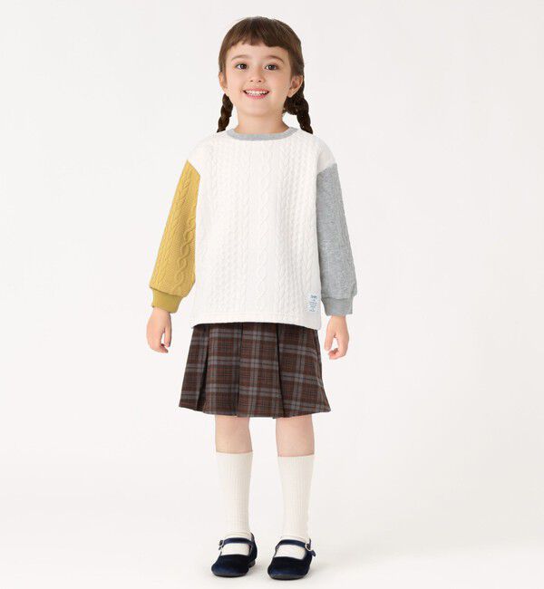 SHIPS Colors 「SHIPS Colors:80～130cm /〈洗濯機可能〉キルティング ケーブル トップス」|Tシャツ・カットソー|