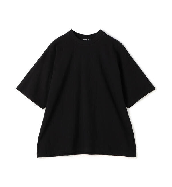 GALERIE VIE「コットン吊り天竺 ショートスリーブクルーネックカットソー」|Tシャツ・カットソー|19 ブラック