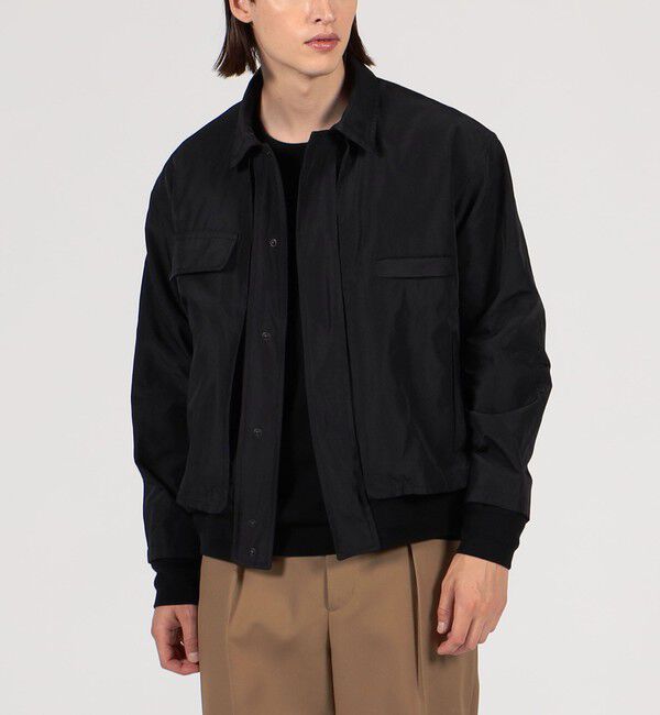 TOMORROWLAND MENS「ポリエステルナイロンギャバジン ショートブルゾン」|ブルゾン・スタジャン|