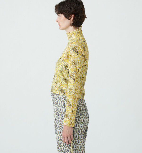 SOULEIADO「ポリエステルコットンプリント　ボトルネックプルオーバー」|Tシャツ・カットソー|