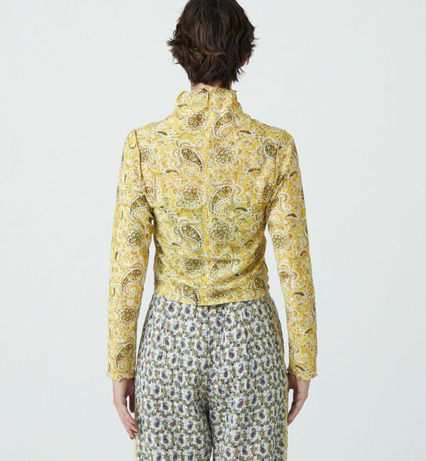 SOULEIADO「ポリエステルコットンプリント　ボトルネックプルオーバー」|Tシャツ・カットソー|