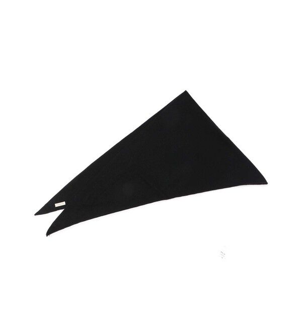 TOMORROWLAND GOODS「TOMORROWLAND トライアングルニットストール」|ストール|19 ブラック