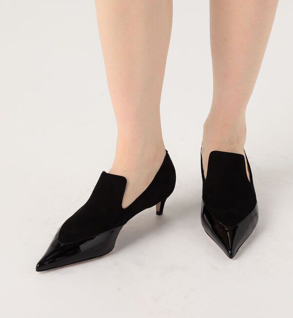 TOMORROWLAND GOODS「PELLICO スエードコンビブーティ」|パンプス|