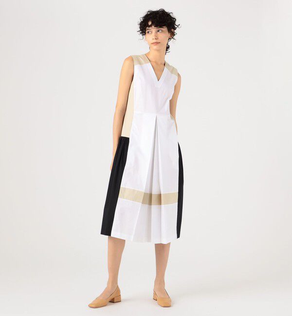 TOMORROWLAND BUYING WEAR「BODICE STUDIO ブロックプリントドレス」|ワンピース|