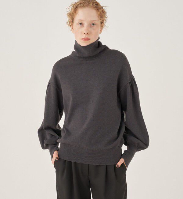 DES PRES「セミウーステッドウール タートルネックプルオーバー」|ニット・セーター|