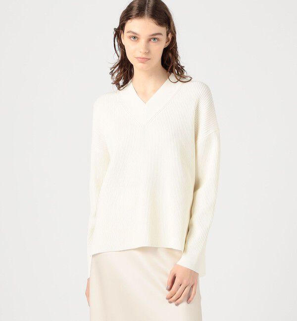 Ballsey「リンクスリブライト Vネックプルオーバー」|ニット・セーター|