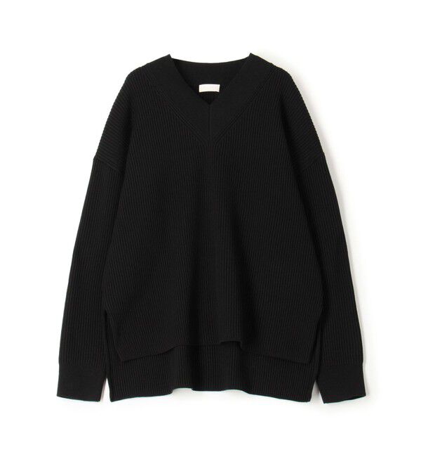 Ballsey「リンクスリブライト Vネックプルオーバー」|ニット・セーター|19 ブラック