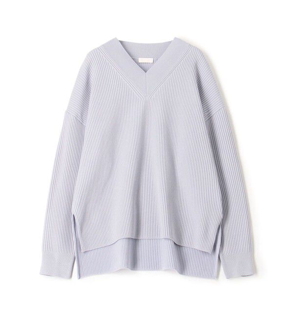 Ballsey「リンクスリブライト Vネックプルオーバー」|ニット・セーター|63 ライトブルー