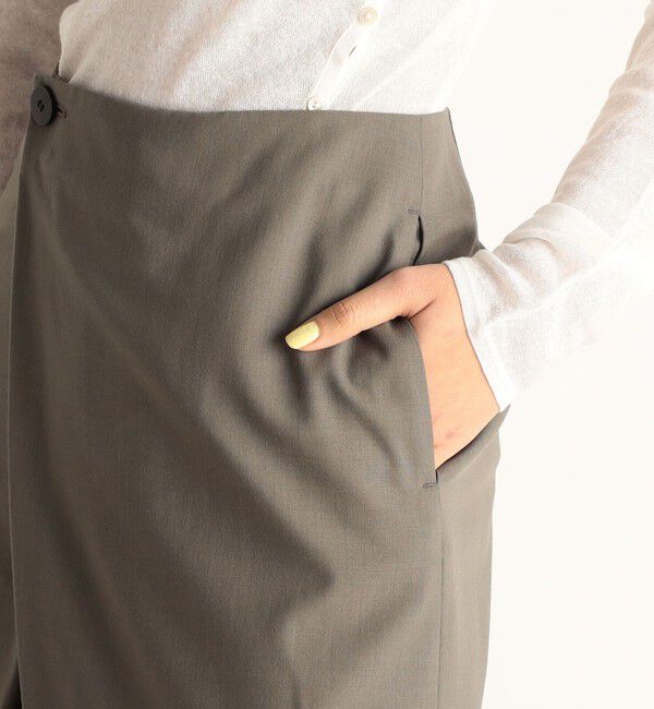 Edition「トロピカルウール ラップロングスカート」|スカート|