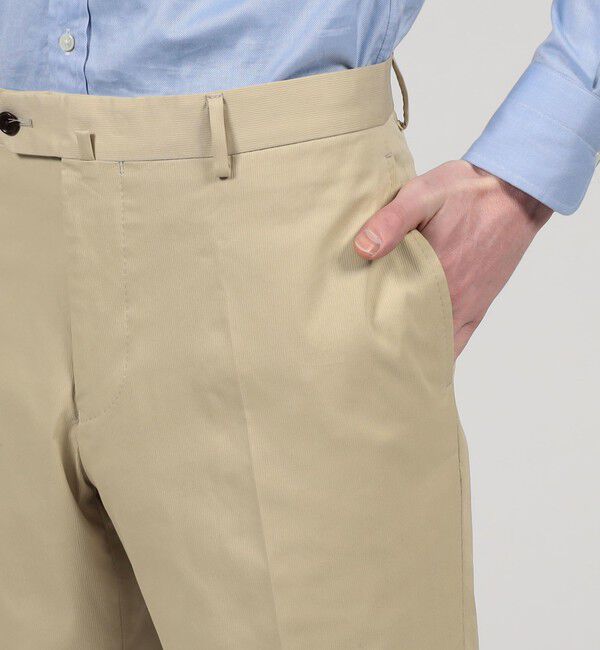 TOMORROWLAND MENS「コットンポリエステル ノープリーツスリムスラックス」|スラックス|