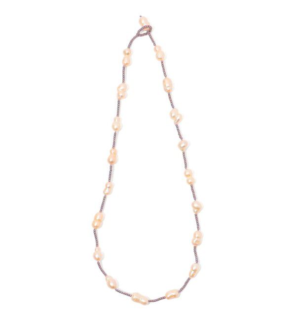 TOMORROWLAND GOODS「Raponesa General Store NECKLACE LONG THREAD パールネックレス」|ネックレス|14 グレー系