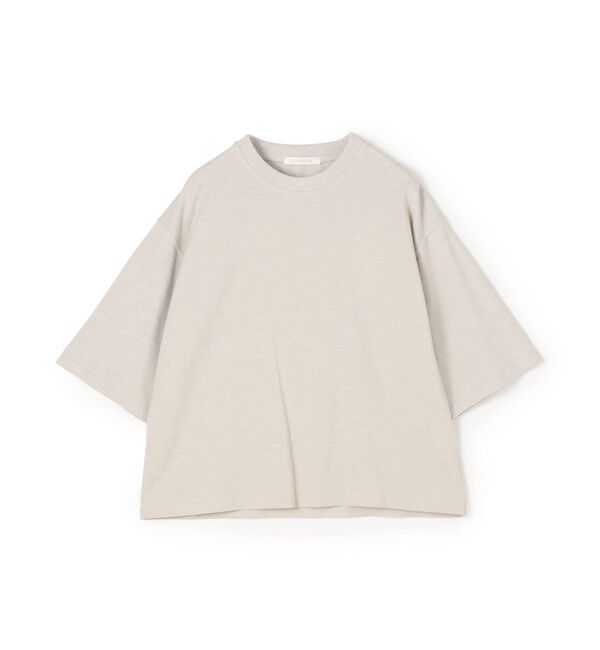 GALERIE VIE「コットンシルクカノコ ワイドクルーネックＴシャツ」|Tシャツ・カットソー|13 ライトグレー
