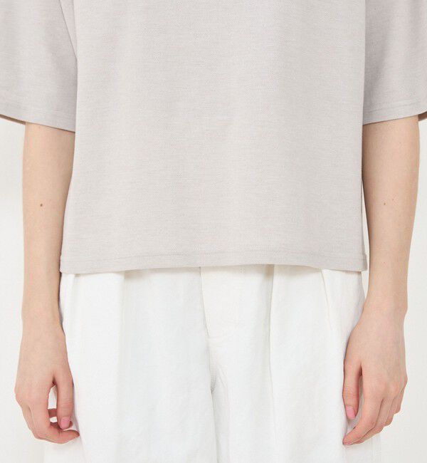 GALERIE VIE「コットンシルクカノコ ワイドクルーネックＴシャツ」|Tシャツ・カットソー|