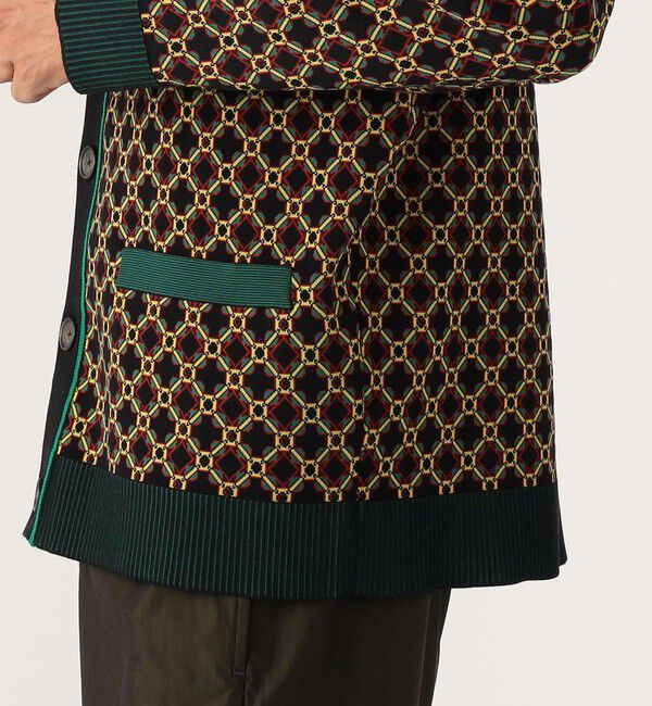 CABaN「CABaN クロスタイルジャカード Vネックカーディガン」|カーディガン|