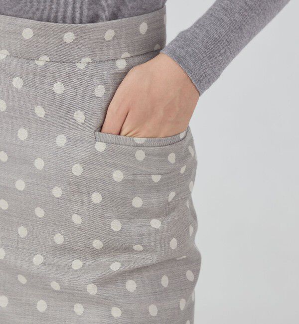 TOMORROWLAND collection「サキソニードットジャカード タイトストレートスカート」|タイト|