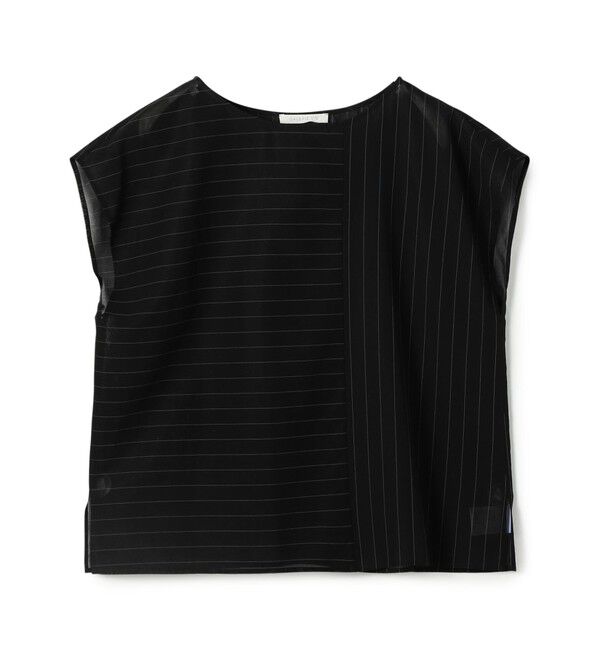 GALERIE VIE「ボイルコットン ドロップショルダーTシャツ」|シャツ・ブラウス|68 ネイビー系