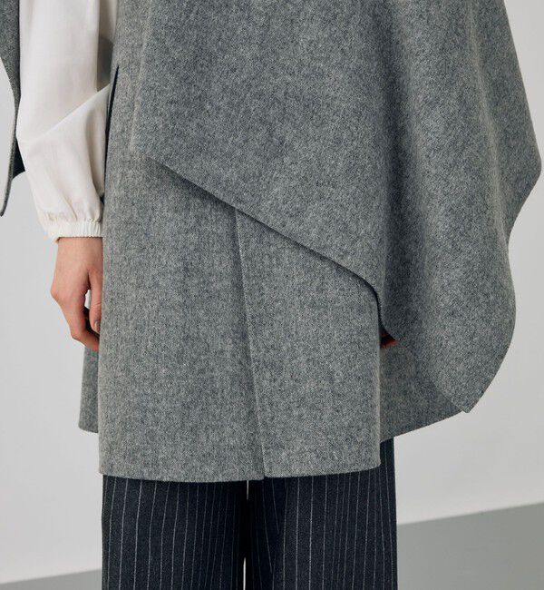 DES PRES「ライトダブルフェイスシャギー ストール付きジレ」|ダウンベスト・ベスト|